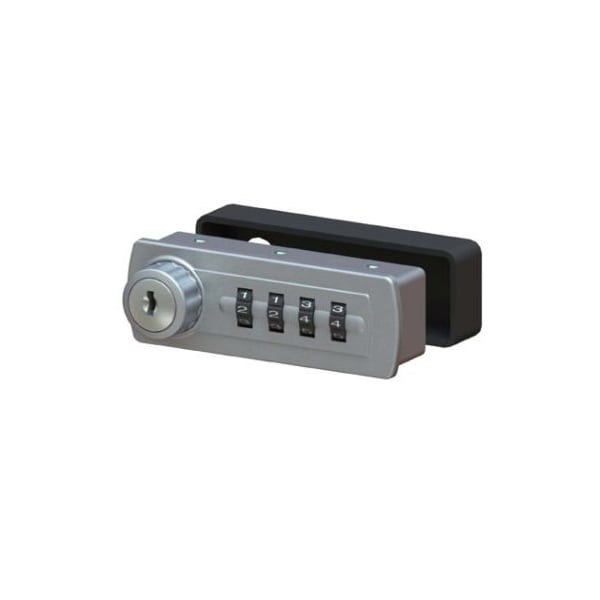 Gemini Mechanical Combination Cabinet Lock Silver Left Handed Horizontal